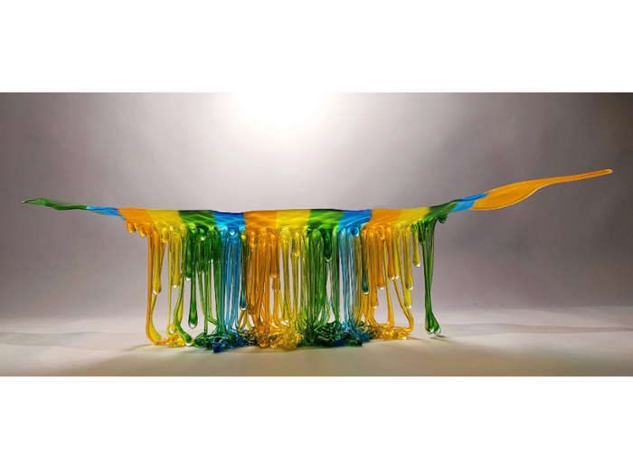 OVER THE RAINBOW - Glass sculpture / centerpiece _ Mosche Bianche